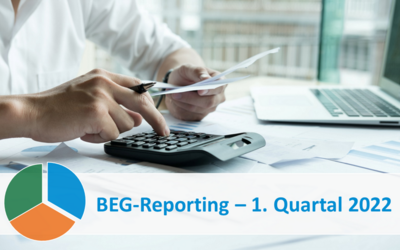 BEG-Reporting für 1. Quartal 2022 veröffentlicht